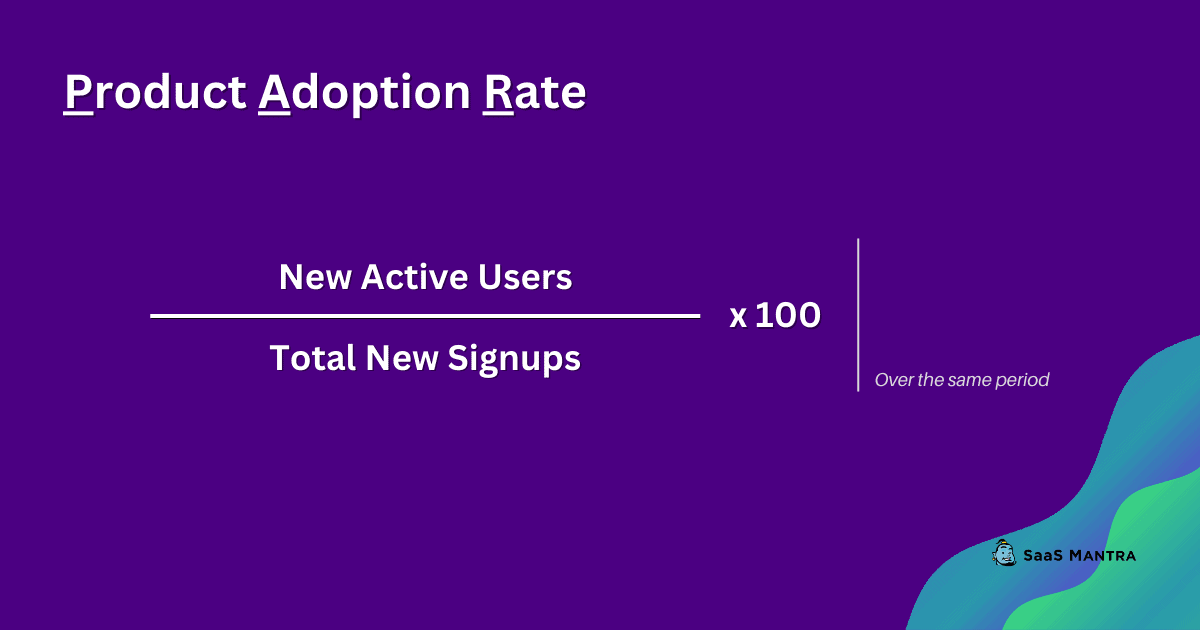 Product Adoption Rate formula