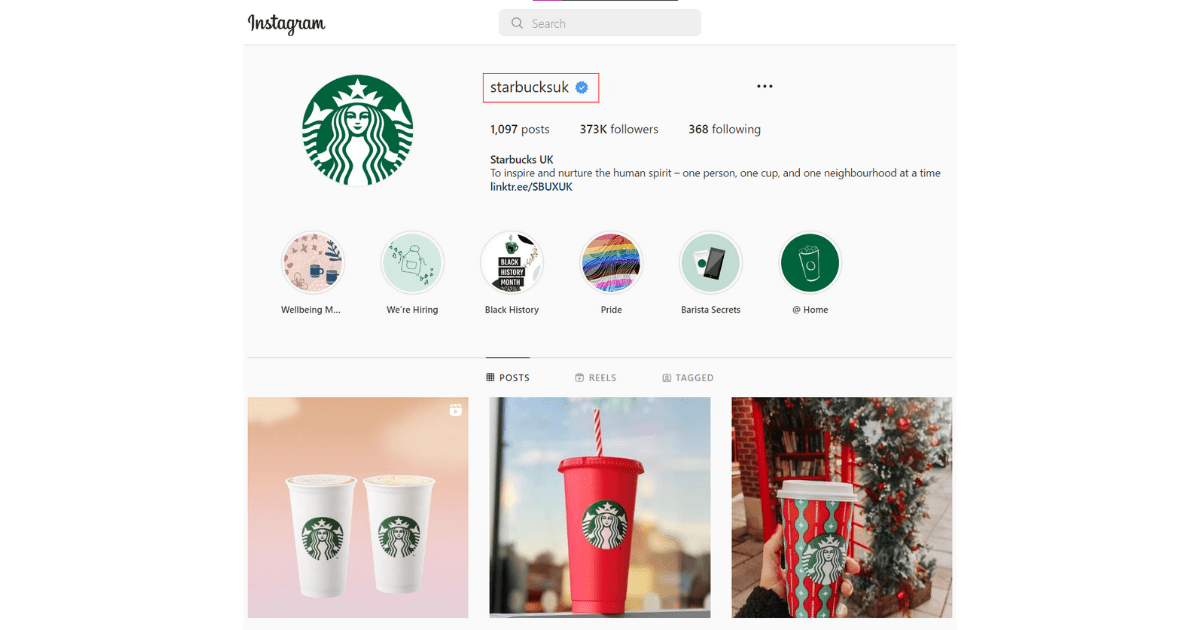 starbucks uk instagram