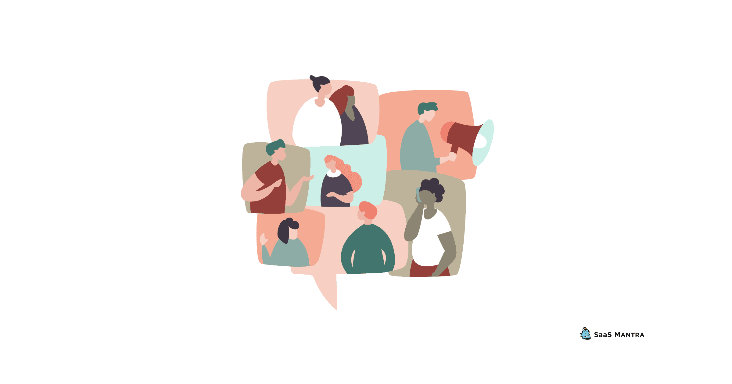 Animated shapes of people