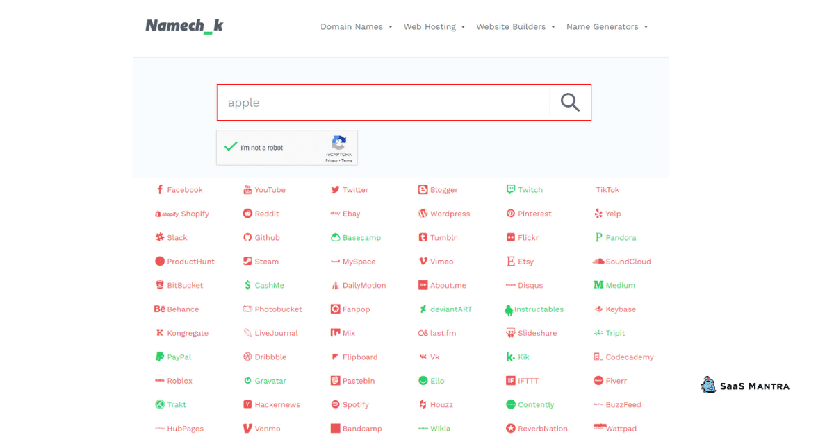 username availability