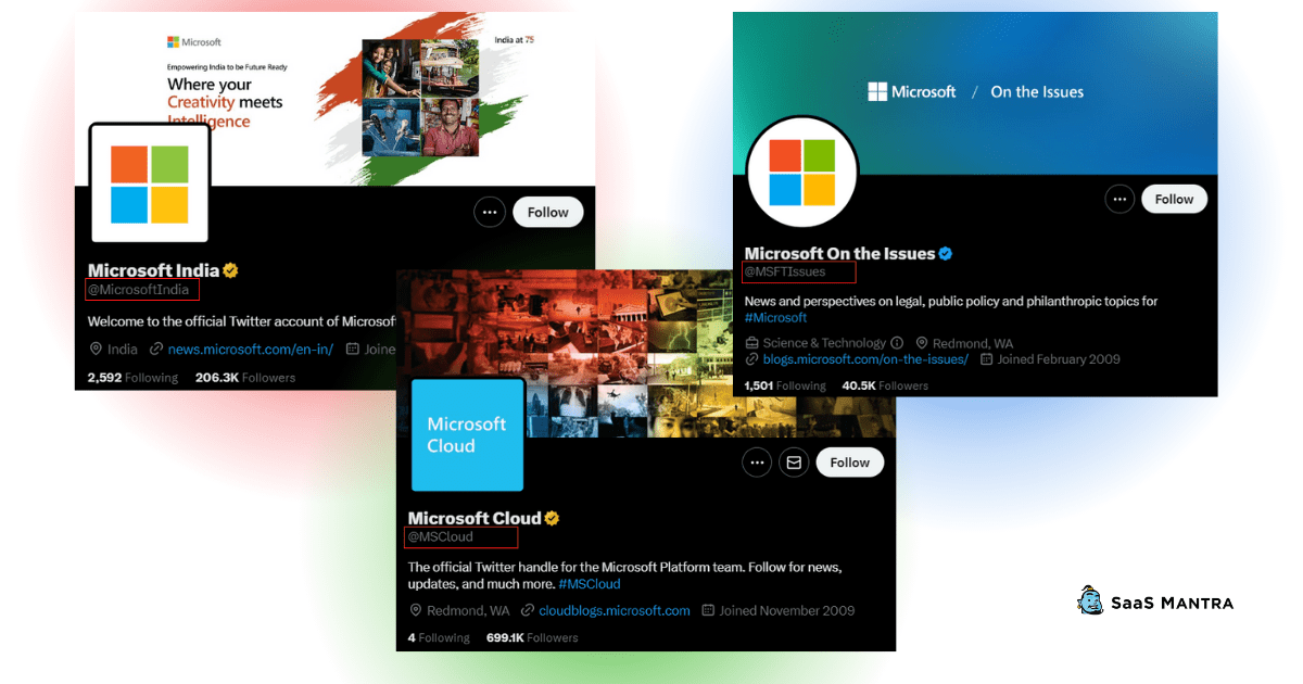 microsoft services twitter